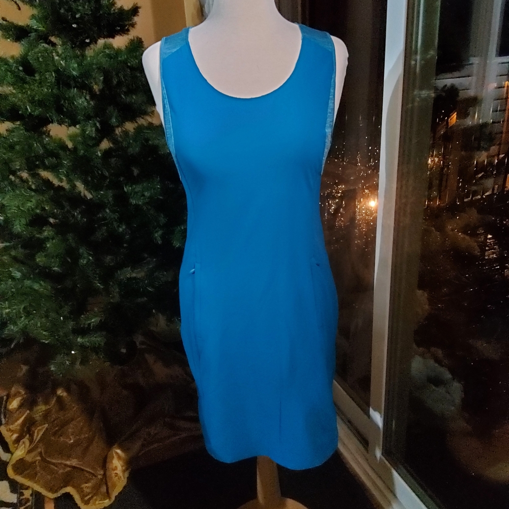 Columbia Omni Wick Blue Athletic Dress